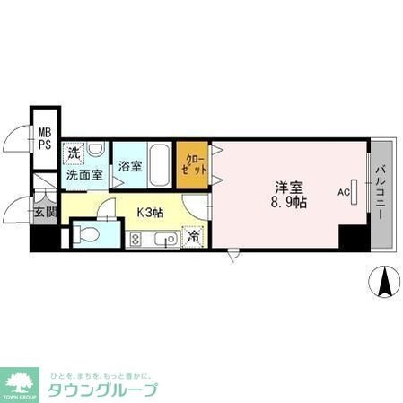 ウイステリア名城の物件間取画像